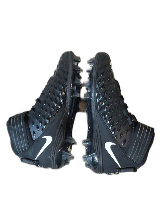 Nike Black and White High-Top Football Cleats 8 main image 7